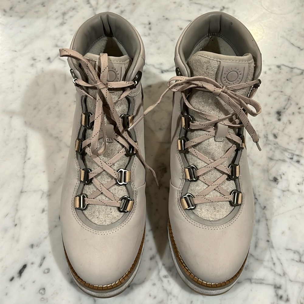 Call Hahn ivory hiker boots